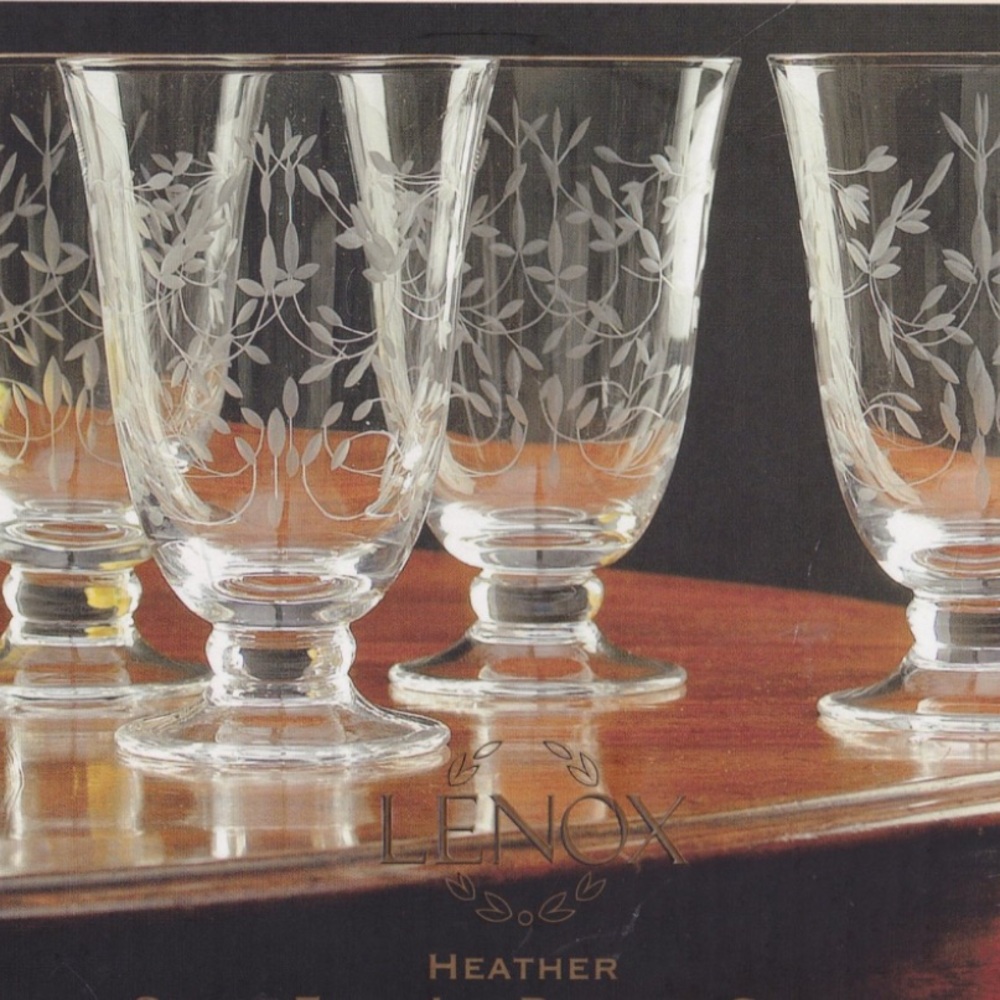 2 Lenox “Heather” 16oz  Goblets.